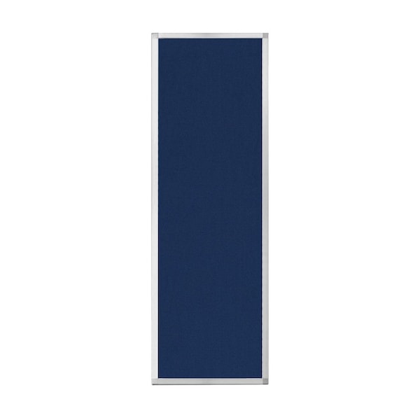 Hush Panel Configurable Cubicle Partition 2' x 6' Navy Blue Fabric